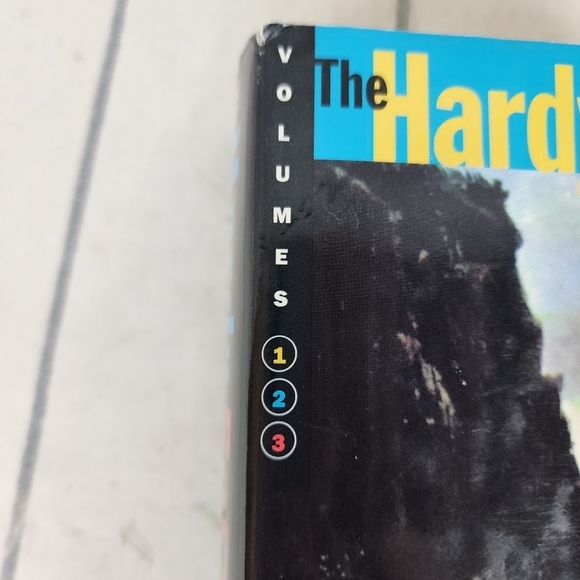 Vintage 90s Hardy Boys 3 Volumes in 1  Hardcover Book Mystery Stories - Picture 3 of 14